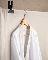 100% Cotton Muslin Women's Bathrobe - Lightweight Comfort