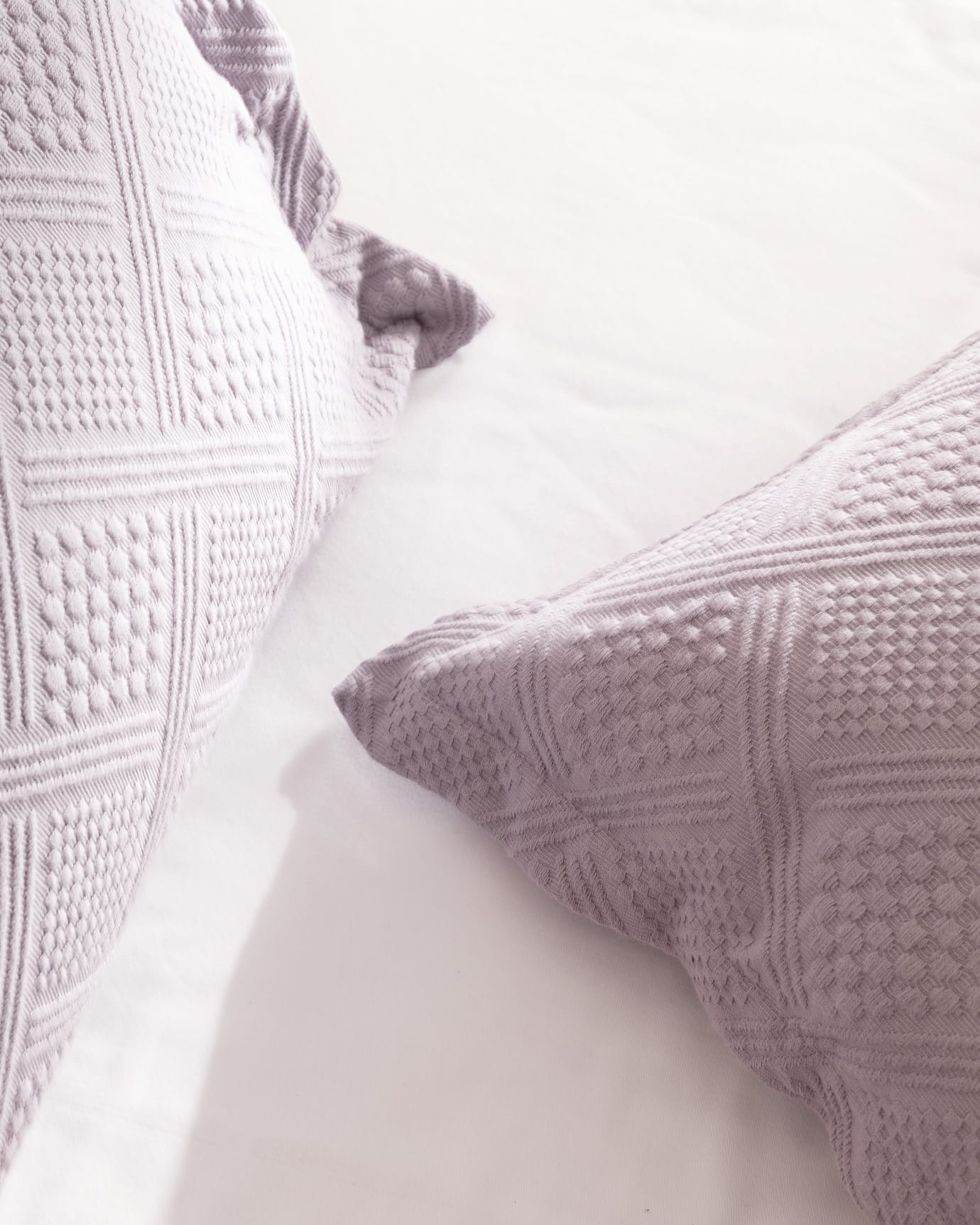 Pure Cotton King Bedspread - Elegant Triangle Stitching