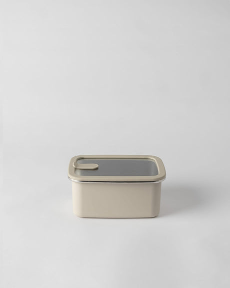 Stainless Steel Food Storage Container, 1500ml, Soft Beige