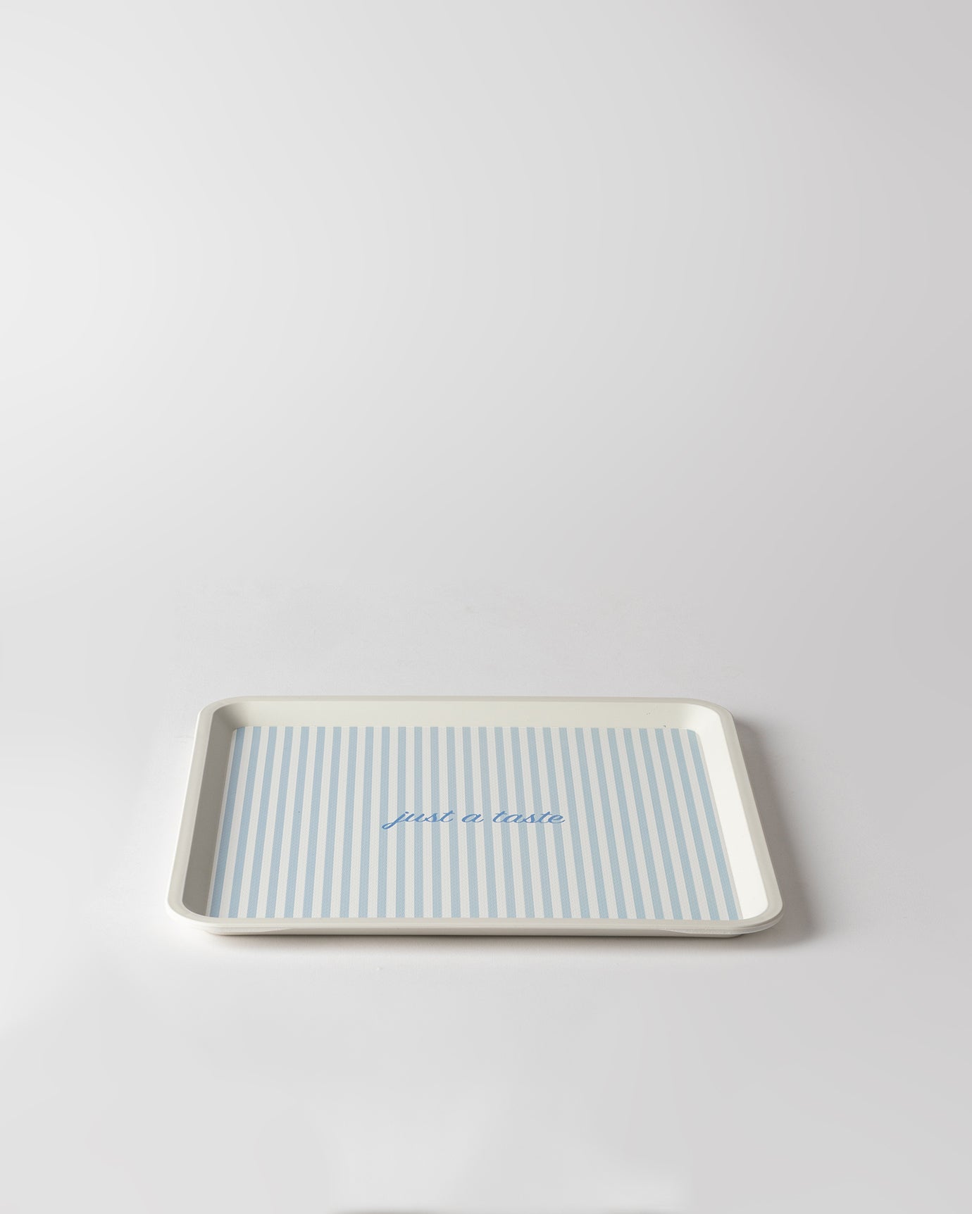 Plastic Square Serving Tray - Chic Two-Tone Finish