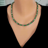 925 Sterling Silver Cat's Eye Stone Pendant Necklace - Elegant Design