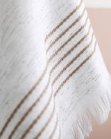 Cotton Blend Face Towel - Soft & Absorbent White/Beige