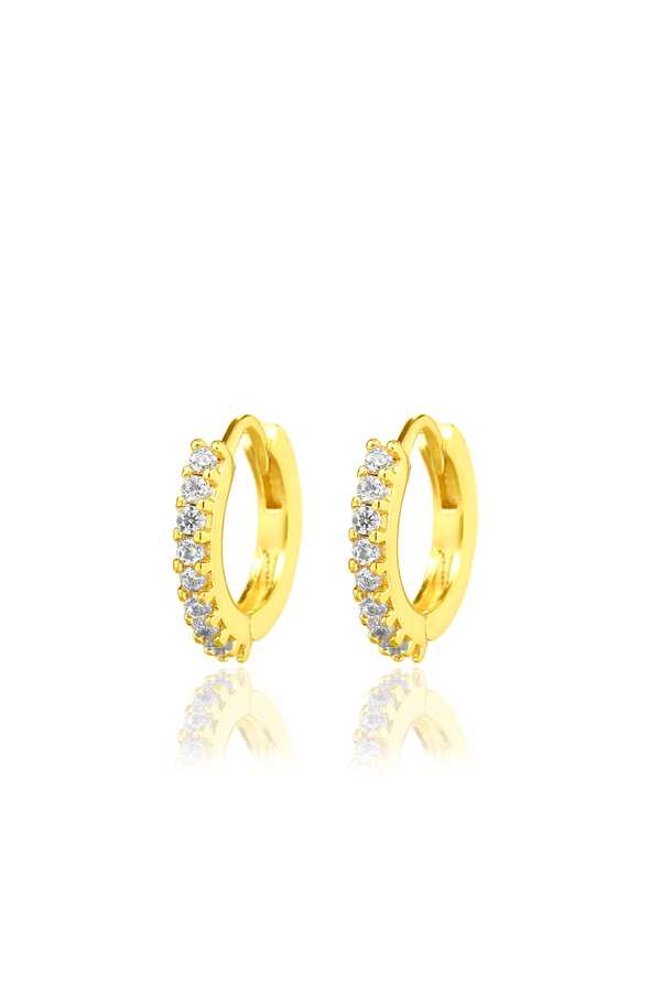Sterling Silver Nine Stone Zircon Cartilage Earring
