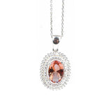 Premium 925 Sterling Silver Oval Zultanite Zircon Necklace