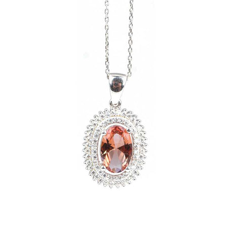 Premium 925 Sterling Silver Oval Zultanite Zircon Necklace