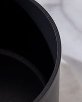 22cm Professional Titanium Deep Cooking Pot, Black
