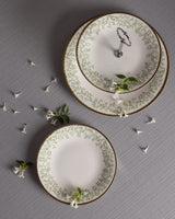New Bone Porcelain 7-Piece Dessert Set - Elegant Tiered Serving Stand