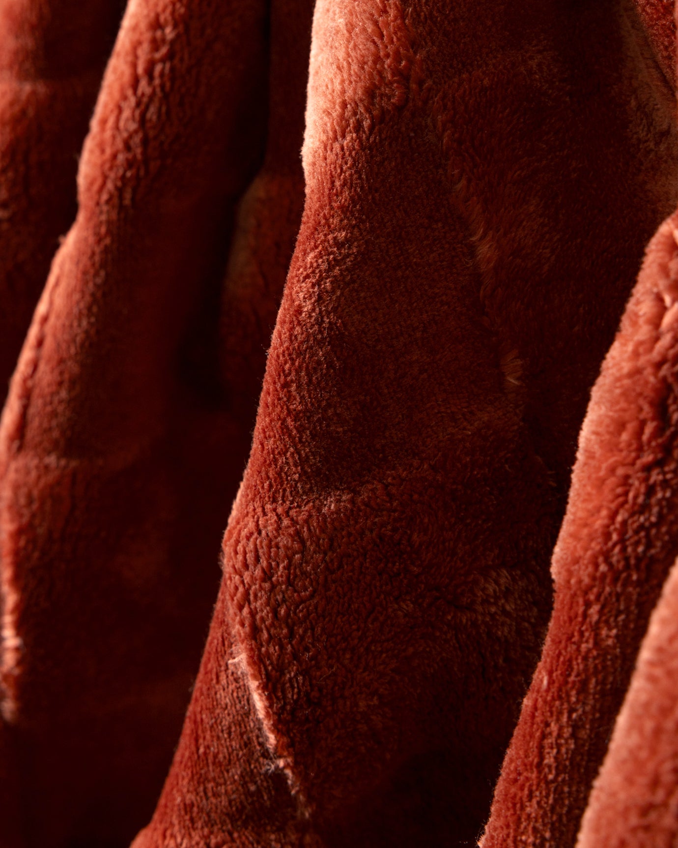 Ultra-Soft Welsoft Polyester TV Blanket - Terra Cotta Cozy