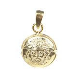 925 Sterling Silver Medusa Head Medallion Pendant - Mythic Design