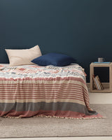 Denney Double Size Bedding Set - Quilted Bedspread & Pillow Shams