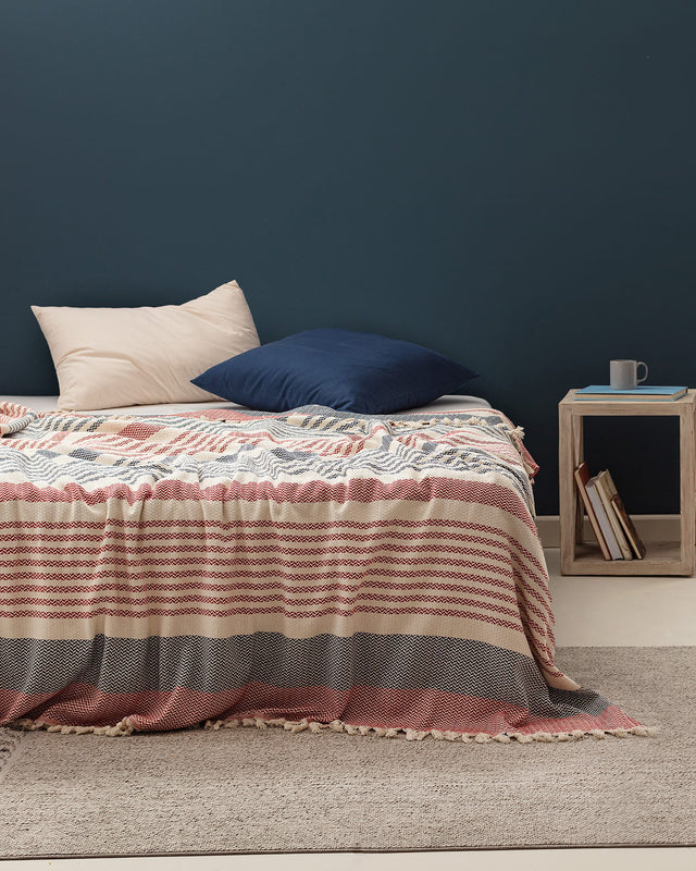 Denney Double Size Bedding Set - Quilted Bedspread & Pillow Shams