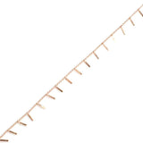 Premium 925 Sterling Silver Fringed Bar Anklet