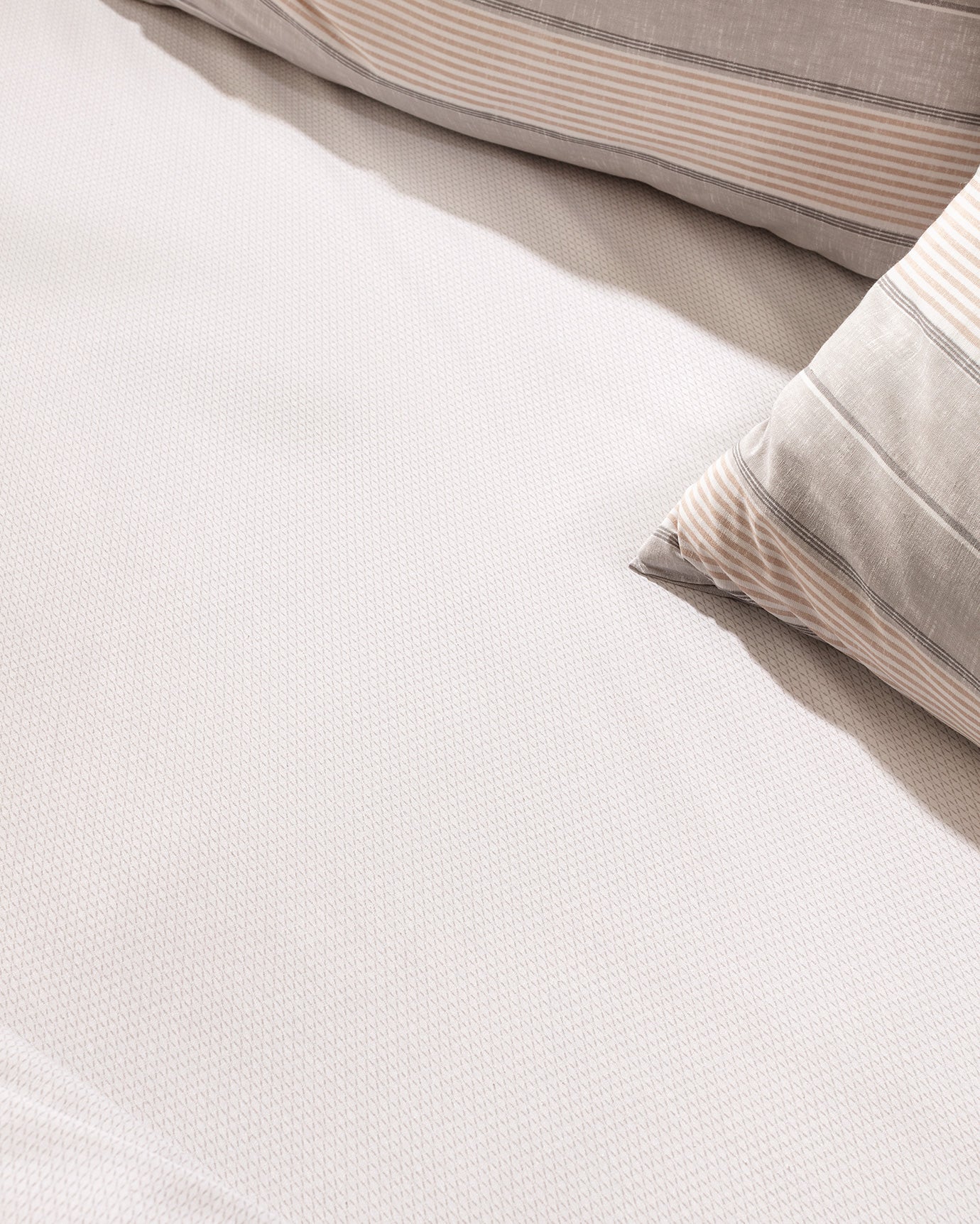 Marc Design Twin Cotton Printed Bedding Set - Grey & Beige