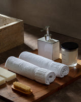 Premium 100% Cotton Dobby Weave Hand Towel Set - 2 Pack
