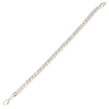Sterling Silver Patterned Gourmet Chain Bracelet