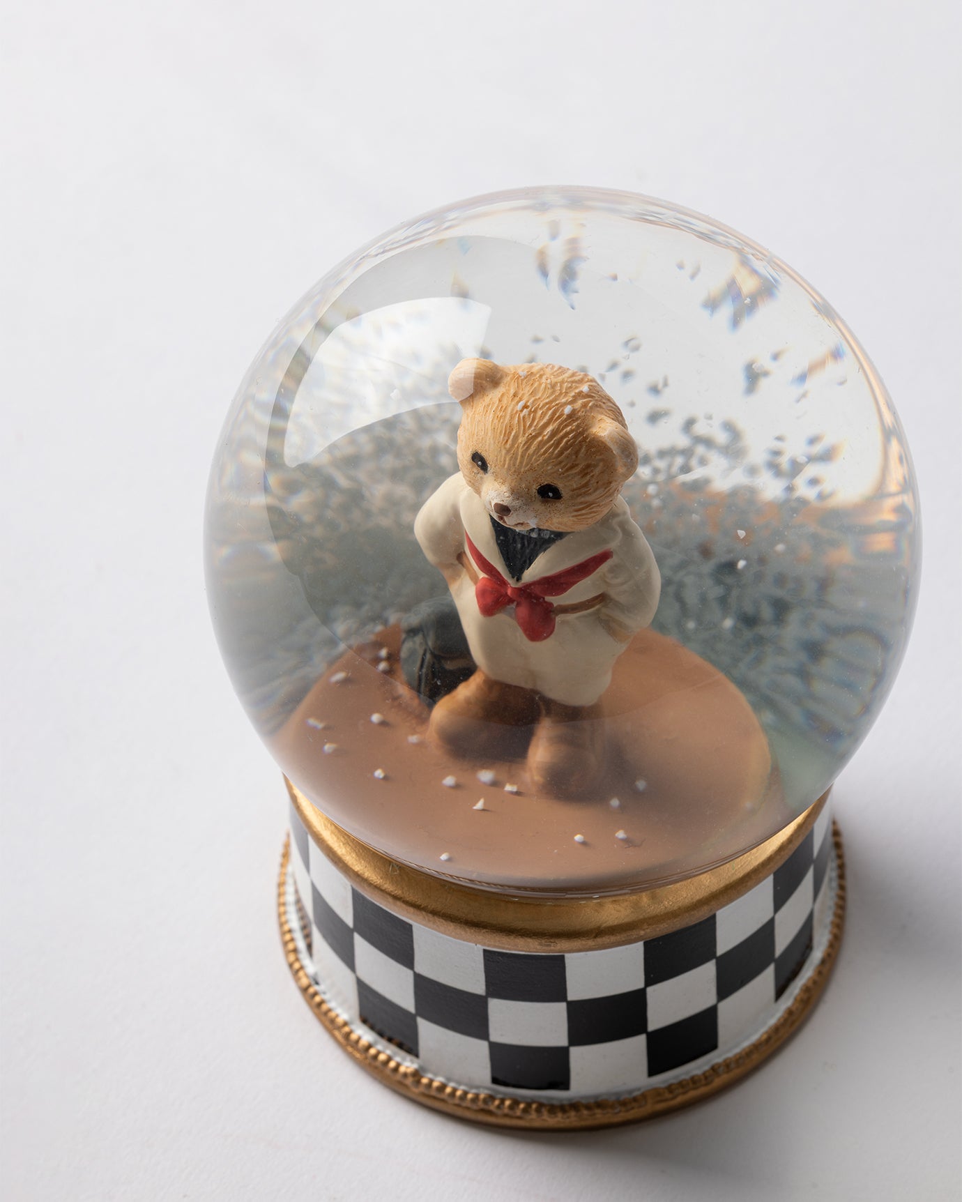 Picard Bear Snow Globe - Whimsical Home Decor Accent