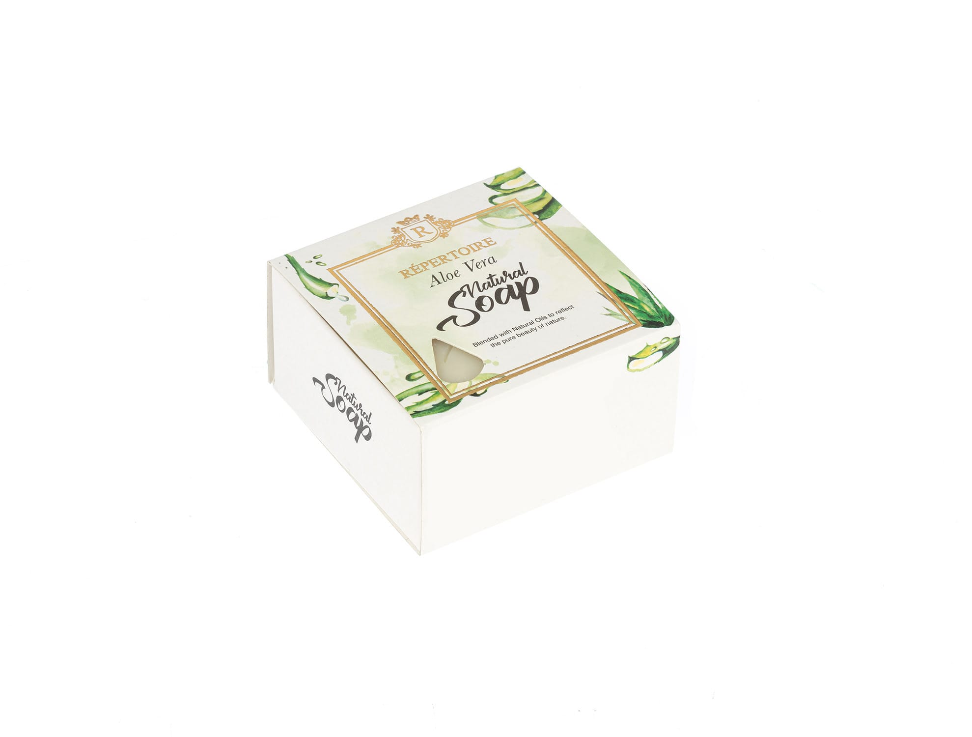 Natural Aloe Vera Bar Soap - Soothing & Moisturizing Cleanser, 125g