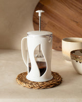 Soft Ecru French Press Coffee Maker - 500ml Capacity