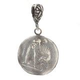 Premium 925 Sterling Silver Alexander Head Medallion Pendant