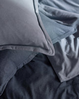 Cotton Blend Jersey Double Duvet Cover Set - Soft & Fitted Comfort