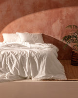 King Size Tasseled Duvet Cover Bedding Set