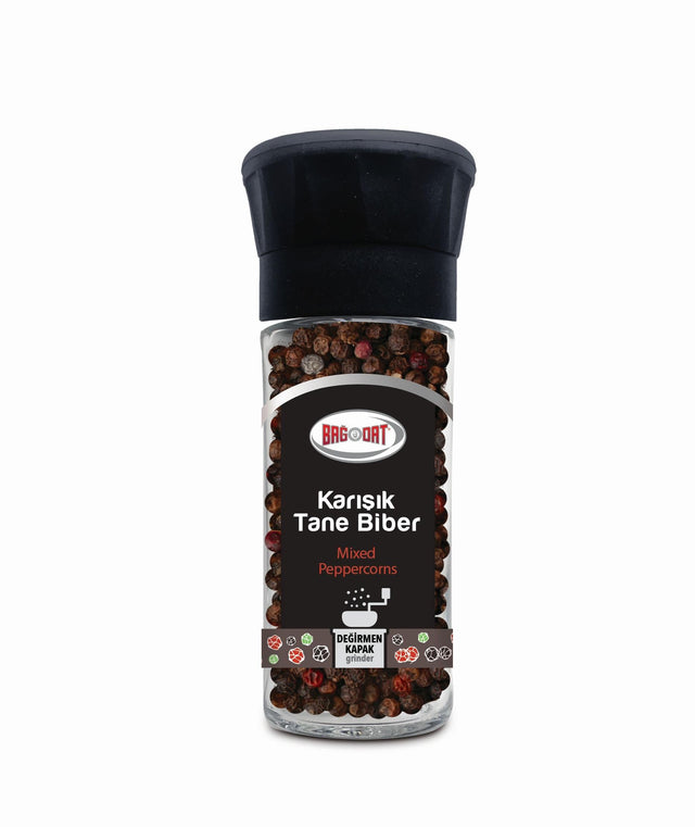 Mixed Peppercorn Grinder - Premium Whole Spice Blend, 45g