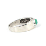 Premium Sterling Silver Marquise Green Gemstone Ring
