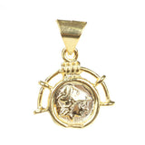 Yellow-Plated Sterling Silver Alexander Medallion Pendant - Historical Design