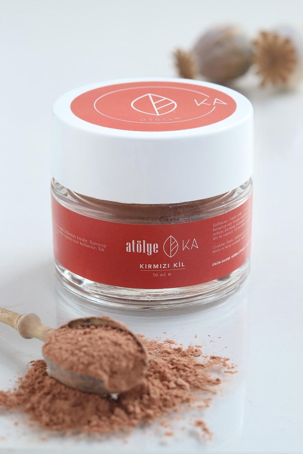Natural Red Clay Powder for Crafts, Pottery & Skincare