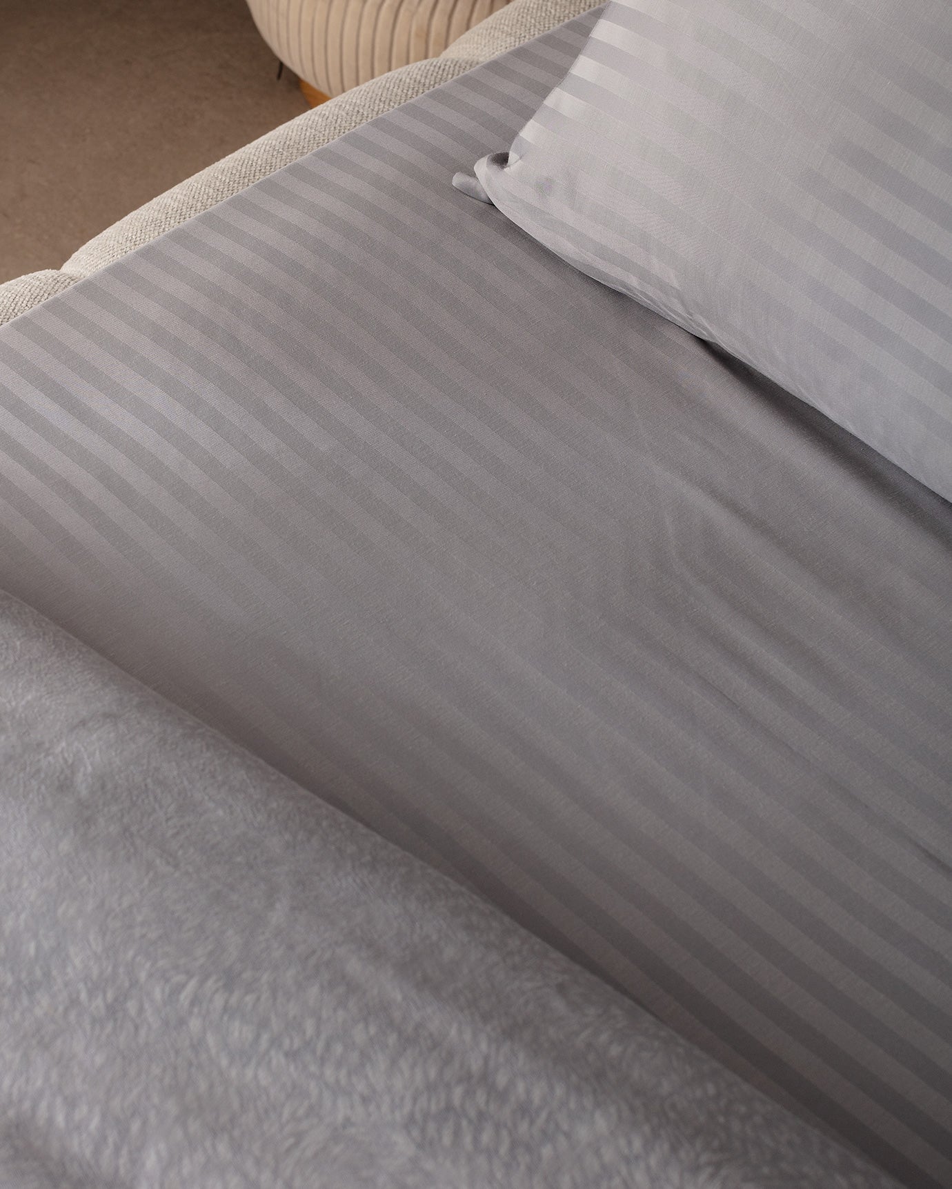 Cotton Blend Double Duvet Set - Soft Jacquard Sateen