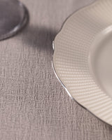 Elegant New Bone Porcelain 6-Person Dinner Set - Gold Trim