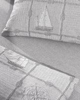 Viscose-katoenmix Dubbel Dekbedovertrekset - Etretat Jacquard