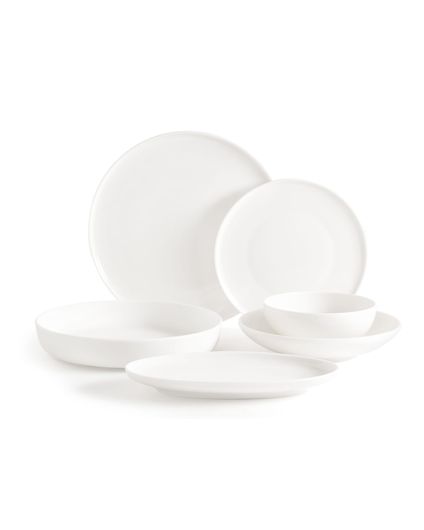 New Bone China 6-Person Dinnerware Set - Mirage Collection