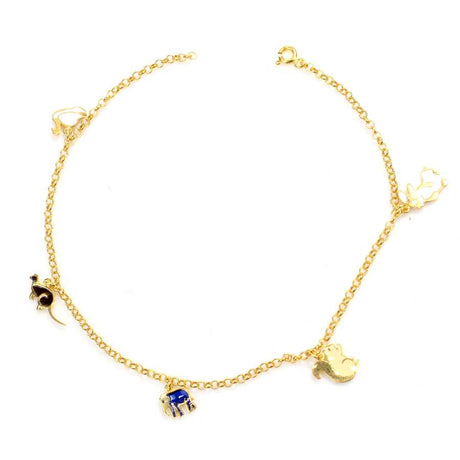 Premium 925 Sterling Silver Animal Motif Anklet