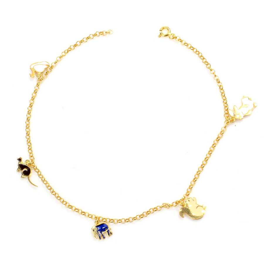 Premium 925 Sterling Silver Animal Motif Anklet