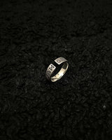 Sterling Silver Viking Ring - Runic Engraved & Adjustable