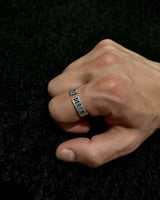 Sterling Silver Viking Ring - Runic Engraved & Adjustable