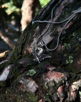 Sterling Silver Eagle Pendant Necklace - Antique Style & Strength