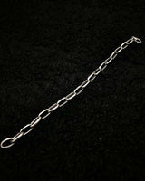 925 스털링 실버 미니멀리스트 페이퍼 클립 체인 팔찌