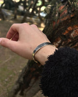 Handcrafted Sterling Silver Ayatul Kursi Cuff Bracelet - Adjustable