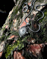 Sterling Silver Openable Amulet Pendant - Protective Scripture Design