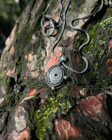 Sterling Silver Openable Amulet Pendant - Protective Scripture Design
