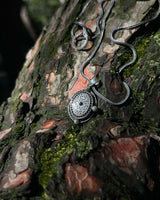 Sterling Silver Openable Amulet Pendant - Protective Scripture Design