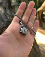 Sterling Silver Openable Amulet Pendant - Protective Scripture Design