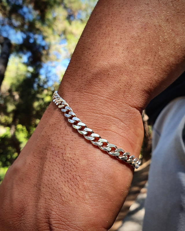 925 Sterling Silver Classic Curb Chain Bracelet - Everyday Elegance