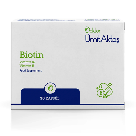 High Potency D-Biotin 5000 mcg - Hair, Skin & Energy Support Capsules