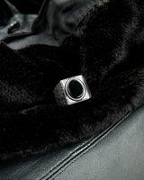 Sterling Silver Black Onyx Ring - Bold & Masculine Statement