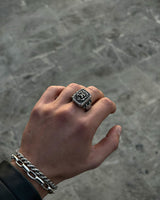 925 Sterling Silver Ring - Majestic Lion Head Statement Piece