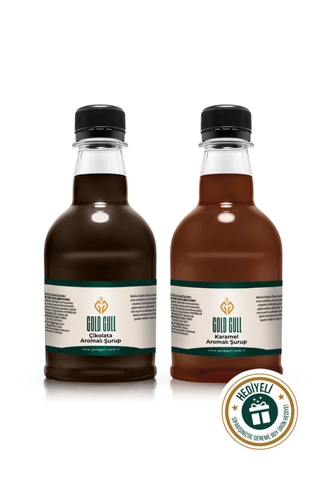 Gold Gull Premium Chocolate Caramel Coffee & Fruit Syrup - 2 x 300ml