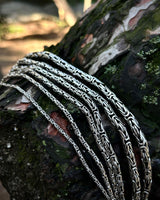 Handcrafted Sterling Silver Byzantine Chain Necklace - Bali Inspired